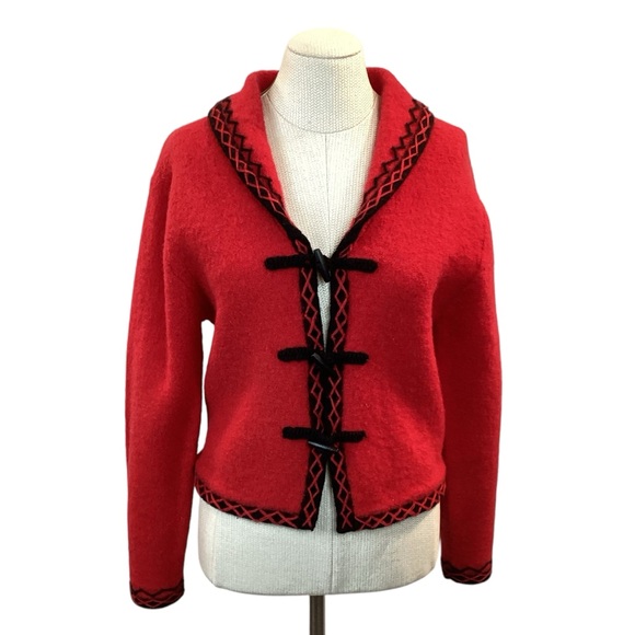 Christopher & Banks Sweaters - Vintage Christopher & Banks Wool Jacket Red